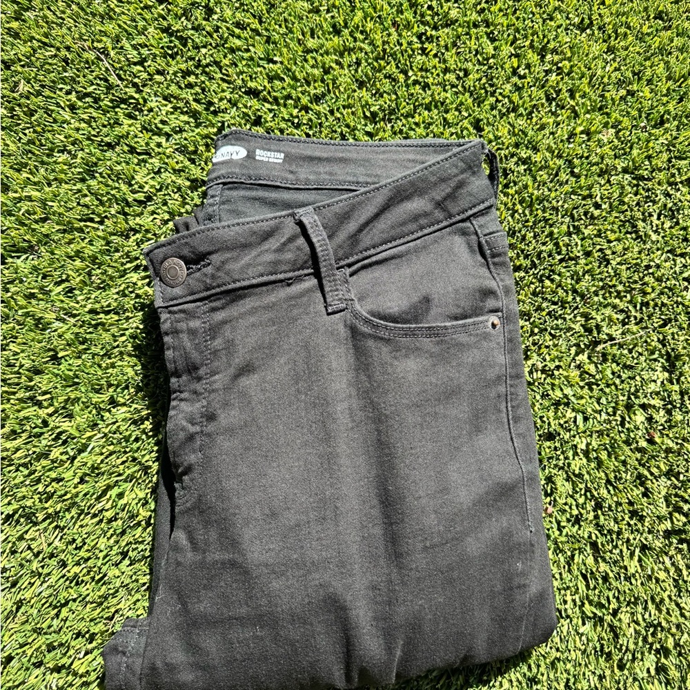 Old Navy Rockstar Skinny Black Jeans 10 Tall